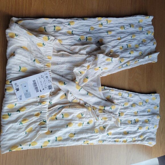 Zara Jumpsuit lemon print NWT 5-6y - Picture 5 of 5
